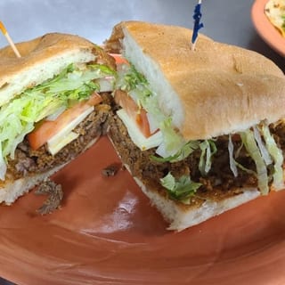 Lunch Torta with Rice and Beans