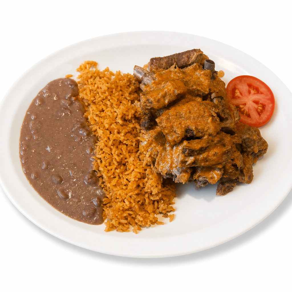 Costillas de Puerco (Pork Ribs in Sauce).