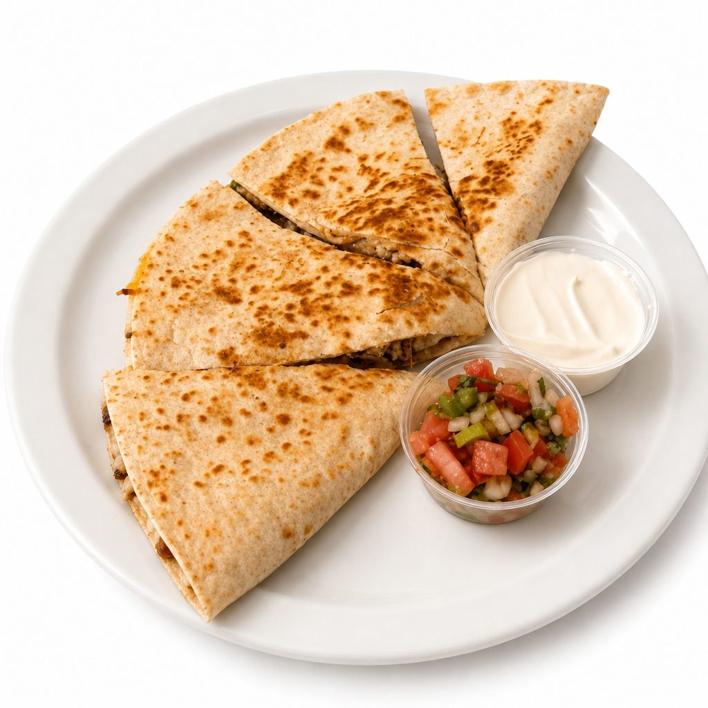 Grilled Veggie & Pico Quesadilla.